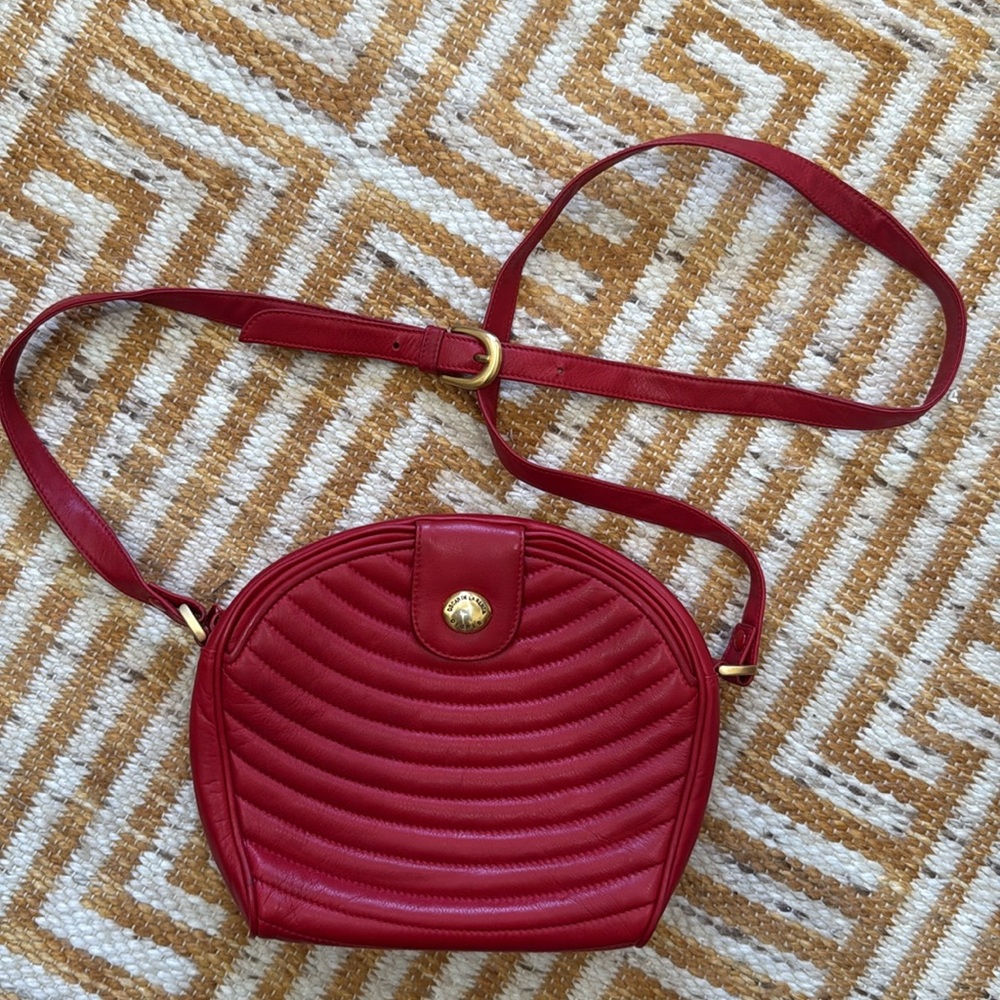 Oscar De La Renta Studio Red Leather Small Purse